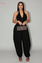 Wide-leg jumpsuit front view - Epicplacess