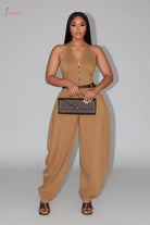 Halter wide-leg jumpsuit - Epicplacess