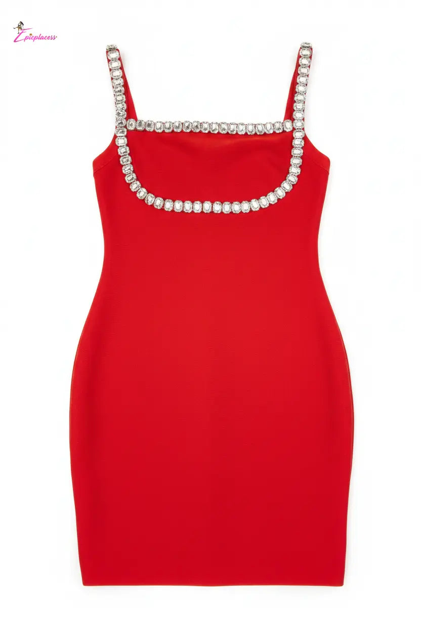 Studio Edit - Red Dress Flat Lay 2