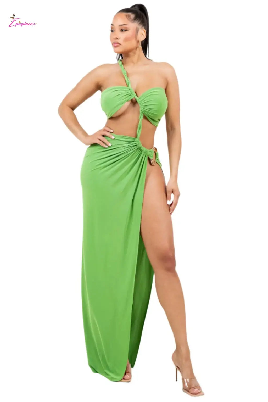 It's Called Elegance Maxi Dress TWISTED CUT OUT - Epicplacess