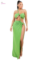 It's Called Elegance Maxi Dress Twisted Cut Out - Epicplacess