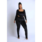 Weekend Ready Lineup Legging Set - Black Bodysuit Epicplacess XL Black 