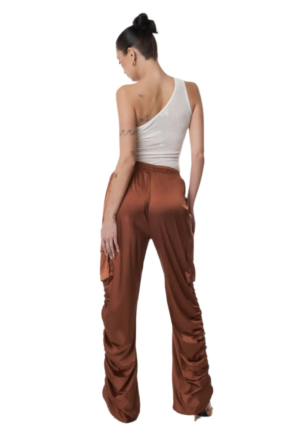 Smoke Show Satin Cargo Pants - Epicplacess