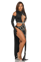 Rock My World Gala Gown Maxi Dress - Black - Epicplacess
