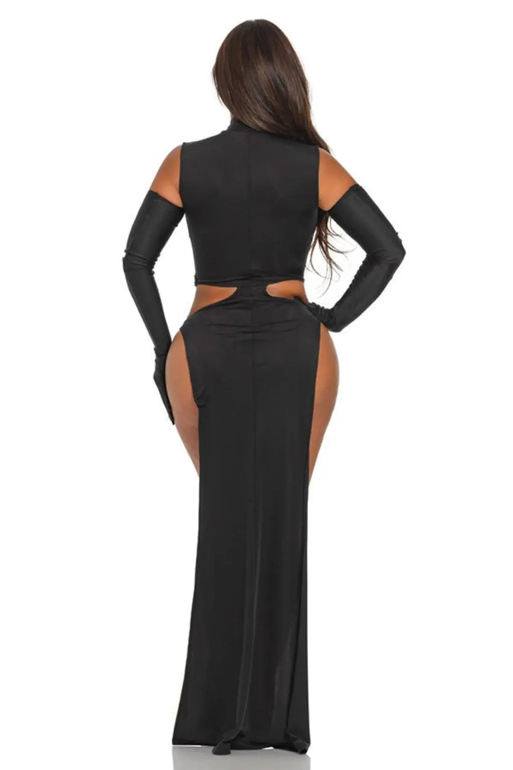 Rock My World Gala Gown Maxi Dress - Black - Epicplacess