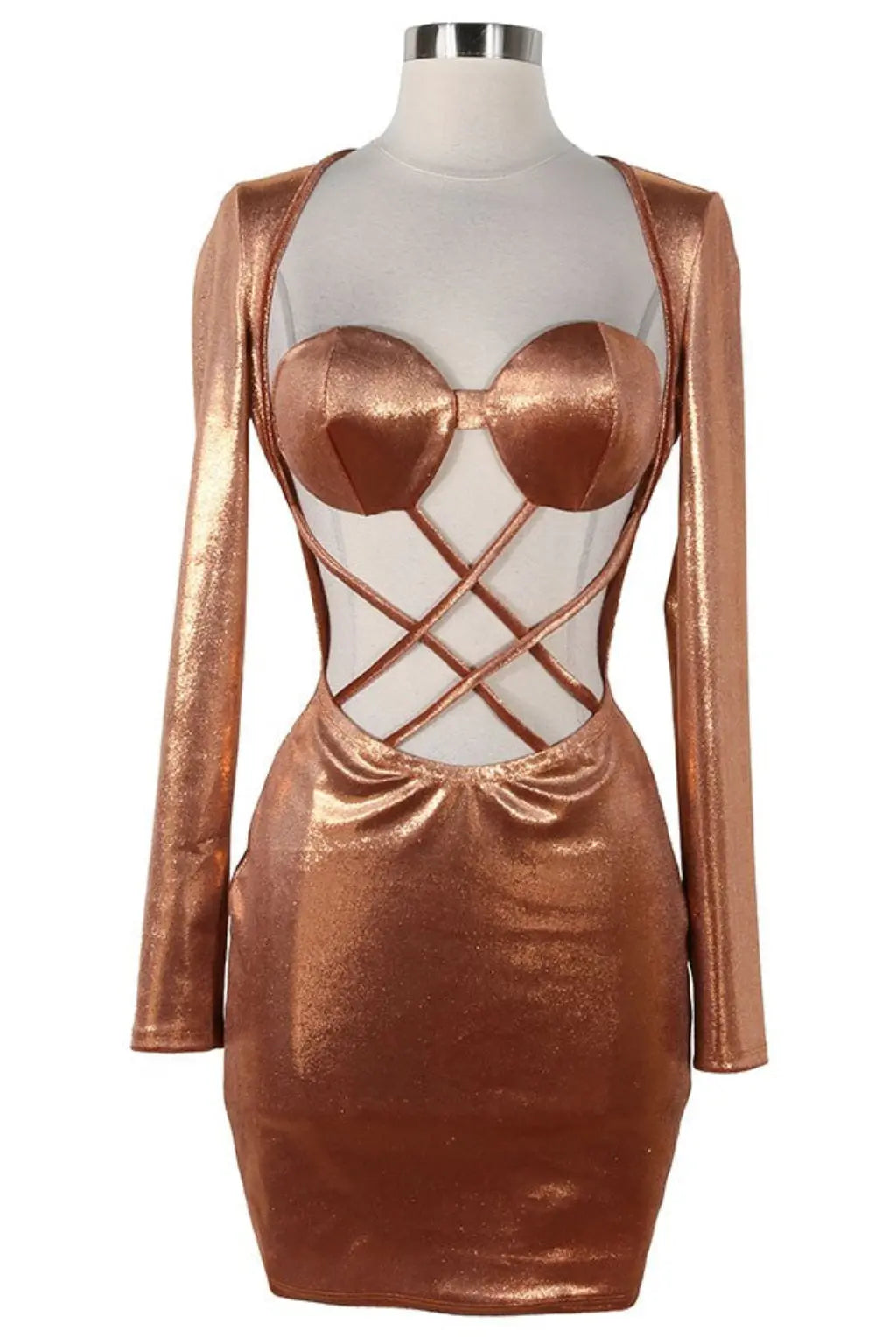 Say Less Nothing Mini Dress - Brown - Epicplacess