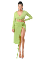Wild In Hot Wind Midi Dress - Green - Epicplacess