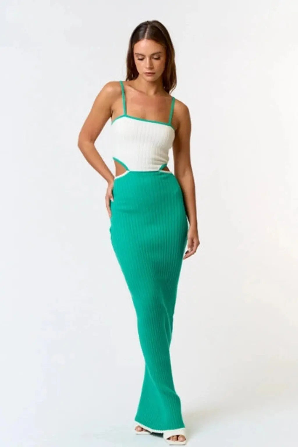 Forward Sweater Maxi Dress-Orange Dress Epicplacess Green Small 