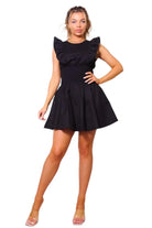 Carolina Ruffled Mini Dress Dress Epicplacess M Black 