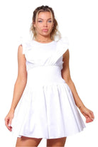 Carolina Ruffled Mini Dress Dress Epicplacess S White 