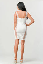 Gabriel Micro Mesh Midi Dress - Black Dress Epicplacess L White 