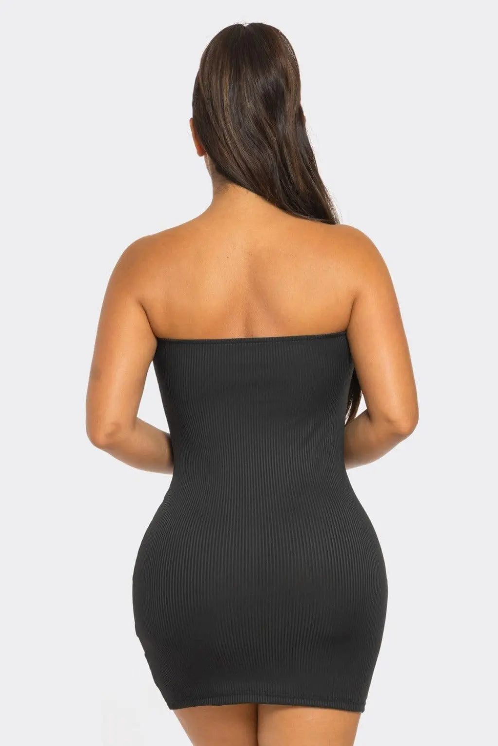 Tube Ribbed Micro Mini Dress - Black Dress Epicplacess   