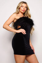 Miss Peacook Feathers Mini Dress - Epicplacess