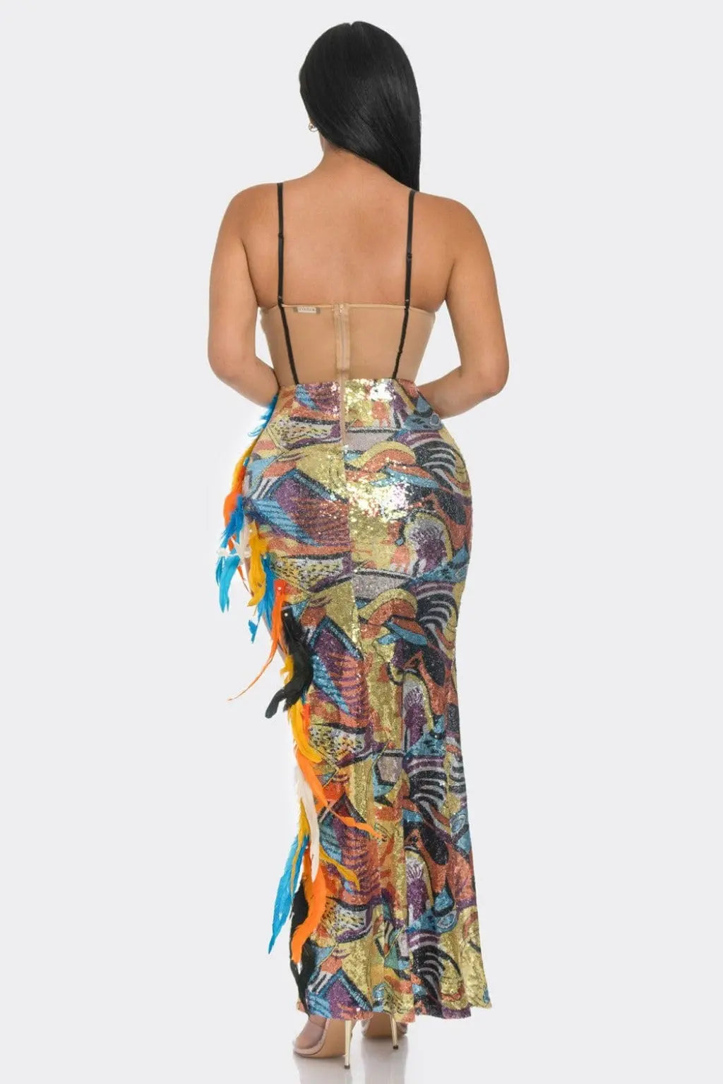 Multi sequin maxi dress - Epicplacess