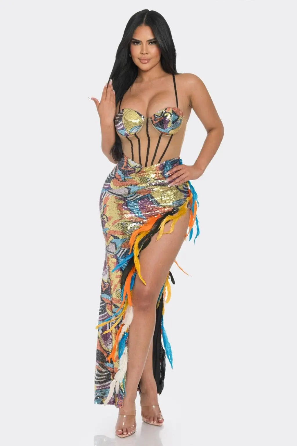 Sequin maxi dress detail - Epicplacess
