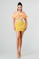 Luxe Ruffled Satin Mini Dress Dress Epicplacess   