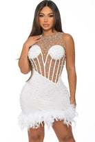Miss Ann Floral Mini Dress - White Dress Epicplacess   