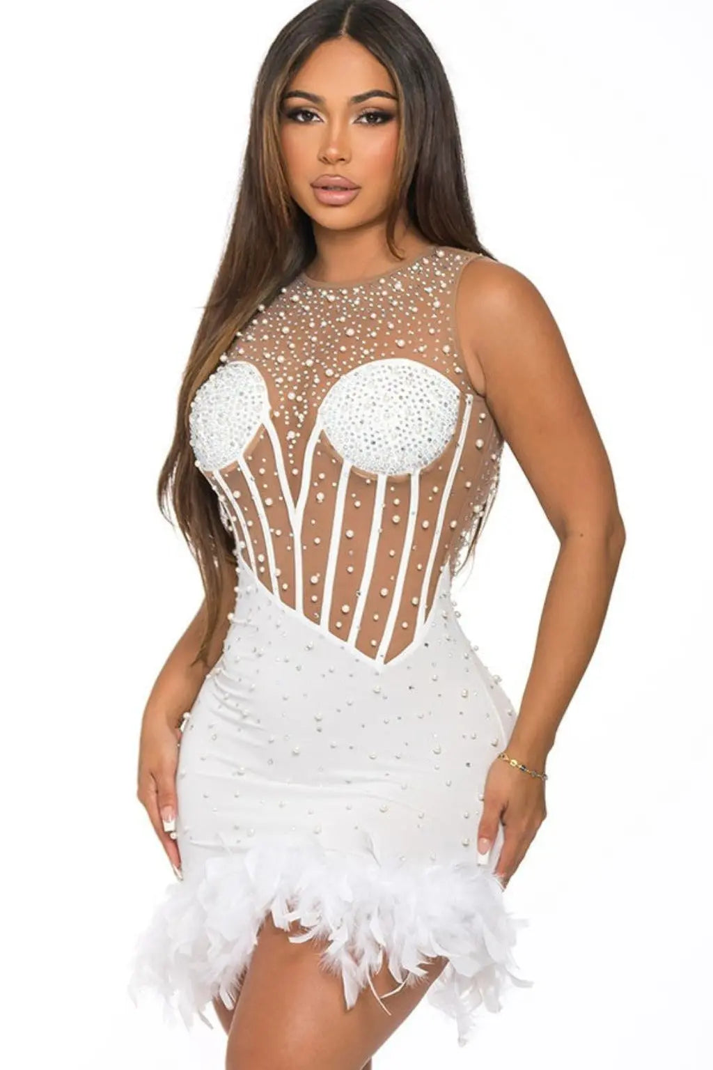 Miss Ann Floral Mini Dress - White Dress Epicplacess   