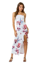 Queen Night Satin Floral Print Maxi Dress Dress Epicplacess   
