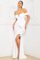 Reena Embellished Bandage Trim Maxi Dress Dress Epicplacess S White 