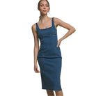 Breeze Britany Denim Midi Dress Dress Epicplacess Dark Blue S 