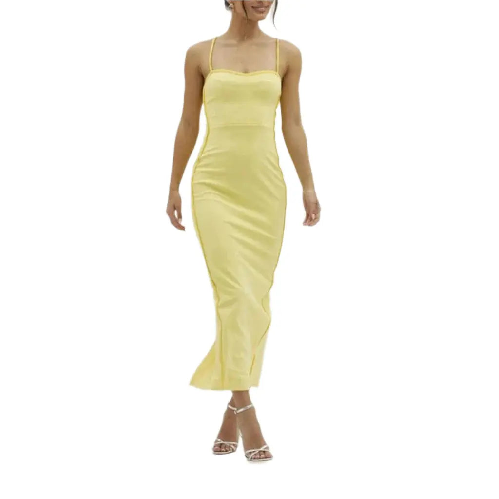 All Eyes on Me Maxi Dress Dress Epicplacess XS Yellow 