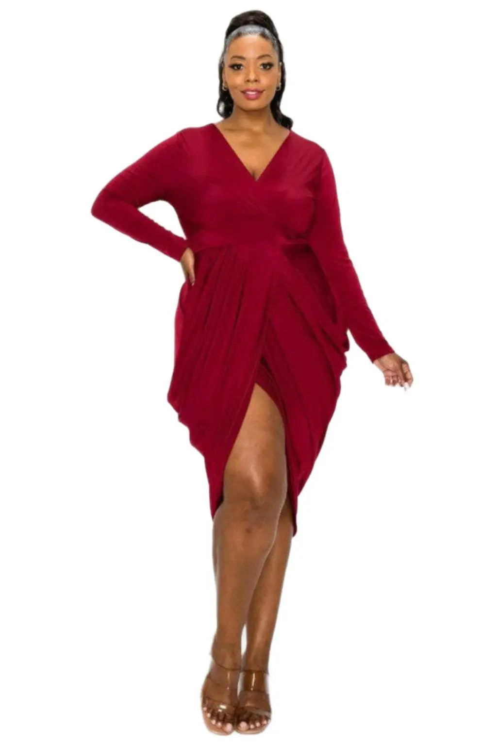 Cherish Every Moment MiDi Dress Dress Epicplacess 1X Red 