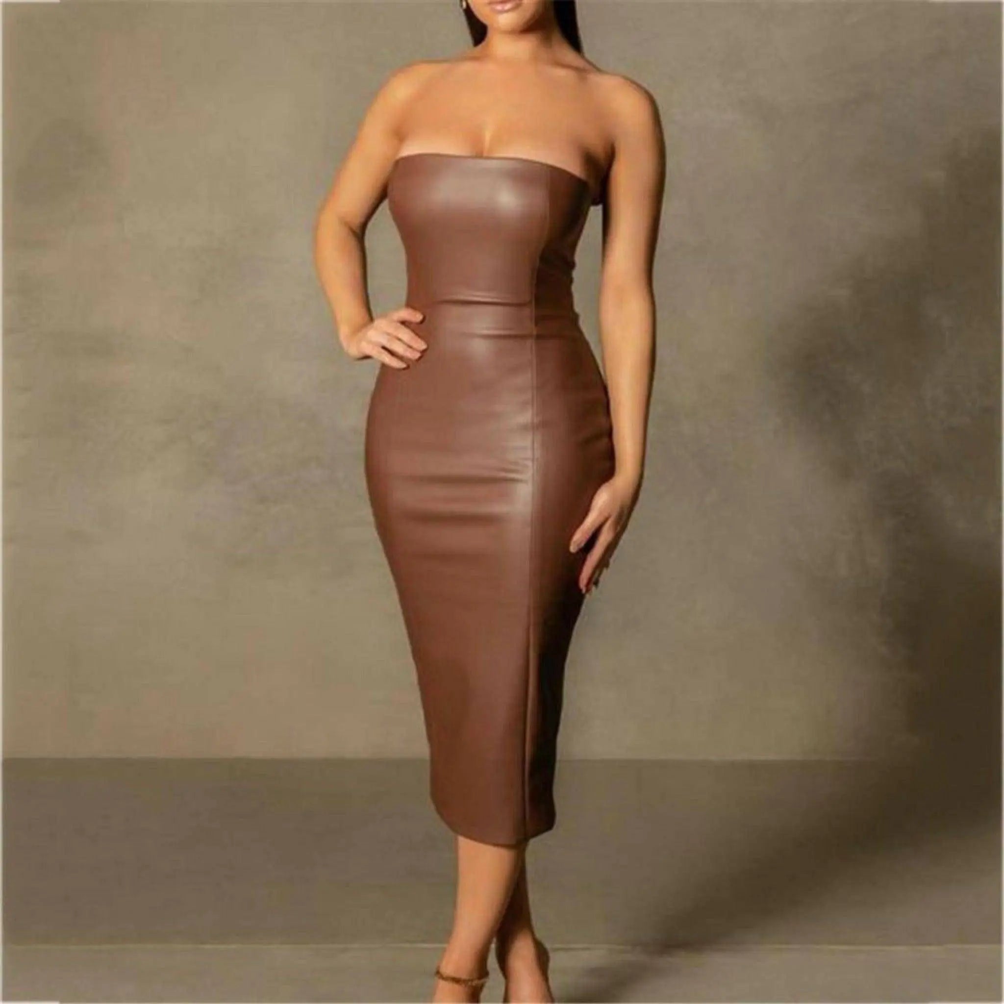 Ignore The Romance Midi Dress dress Epicplacess Brown L 