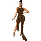 Date Night Black Fit Mini Dress dress Epicplacess Brown S United States