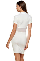Corset Mesh Mock Mini Dress Dress Epicplacess   
