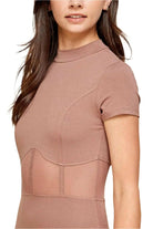 Corset Mesh Mock Mini Dress Dress Epicplacess   
