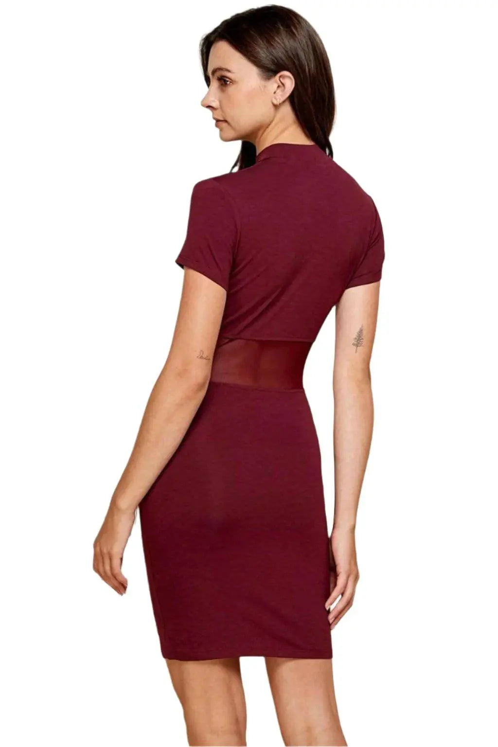 Corset Mesh Mock Mini Dress Dress Epicplacess   