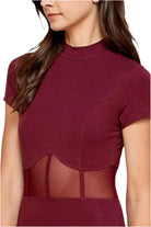 Corset Mesh Mock Mini Dress Dress Epicplacess   