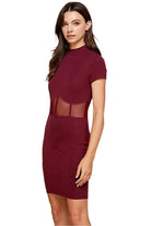 Corset Mesh Mock Mini Dress Dress Epicplacess   
