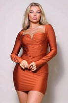 First Priority Corset Mini Dress-Orange Dress Epicplacess   