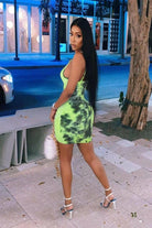 Slick Summer Nights Printed Mini Dress dress Epicplacess green SMALL 