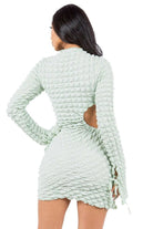 Chloe Bubble Mini Dress -Blue Dress Epicplacess L Blue 