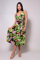 MAUI NIGHTS TROPICAL SUMMER MIDI DRESS Dress Epicplacess   