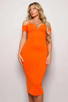 Pearl Off Shoulder Mermaid Midi Dress Dress Epicplacess   