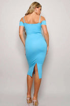 Pearl Off Shoulder Mermaid Midi Dress Dress Epicplacess   
