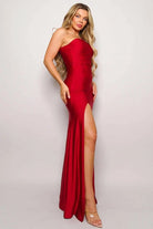 Raina slitted One Shoulder Maxi Dress Dress Epicplacess   
