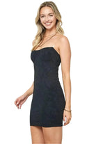 Bustier Embo Jacquard Cami Mini Dress Dress Epicplacess S Black 