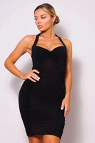 Iconic Marilyn Halter Mini Dress dress Epicplacess S Black 