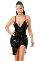 Vivian Floral Velvet Mini Dress - Black Dress Epicplacess S Black 