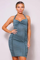Iconic Marilyn Halter Mini Dress dress Epicplacess S Green 