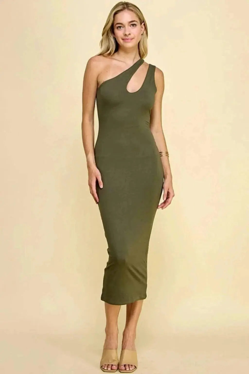 Women's Halter Pleated Maxi Dress Dress Epicplacess S GREEN 