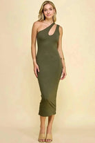 Women's Halter Pleated Maxi Dress Dress Epicplacess S GREEN 