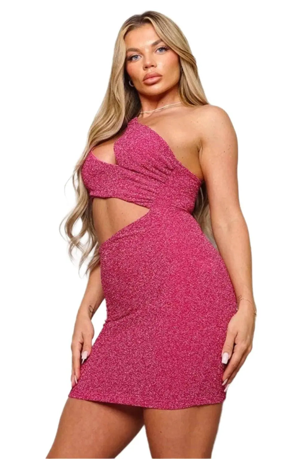 Glimmer Shine CutOut Mini Dress Dress Epicplacess S PINK 