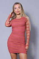See Through Me Sexy Mesh Mini Dress Dress Epicplacess S Red 