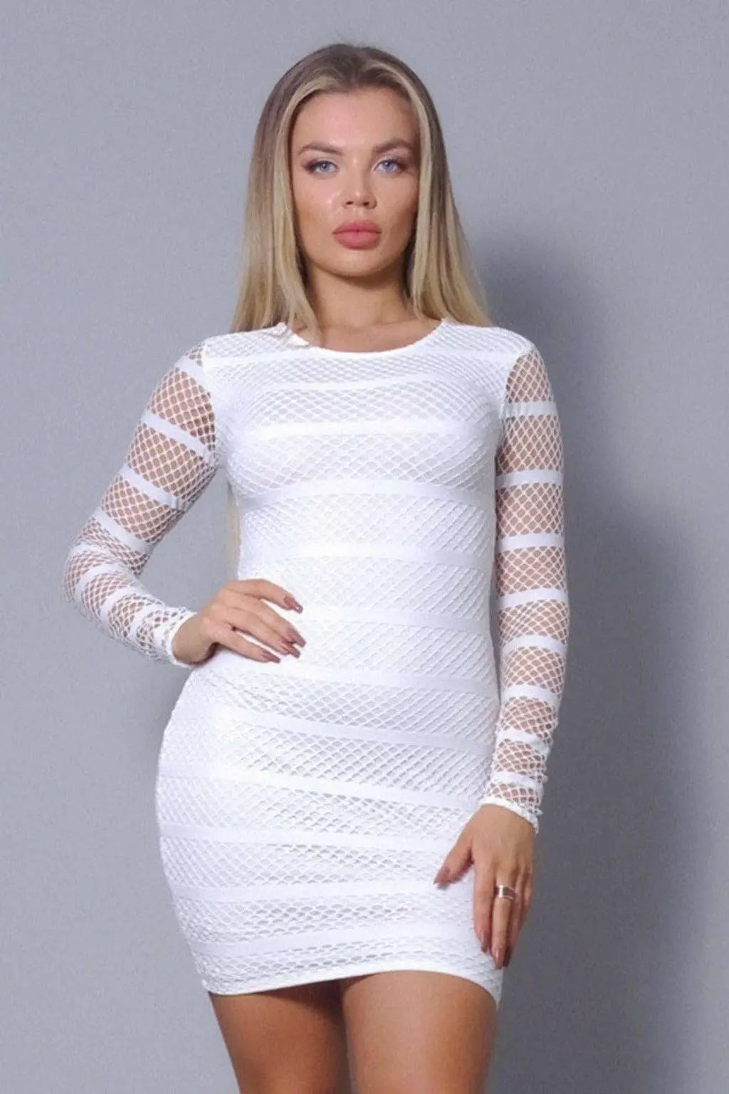 See Through Me Sexy Mesh Mini Dress Dress Epicplacess S White 
